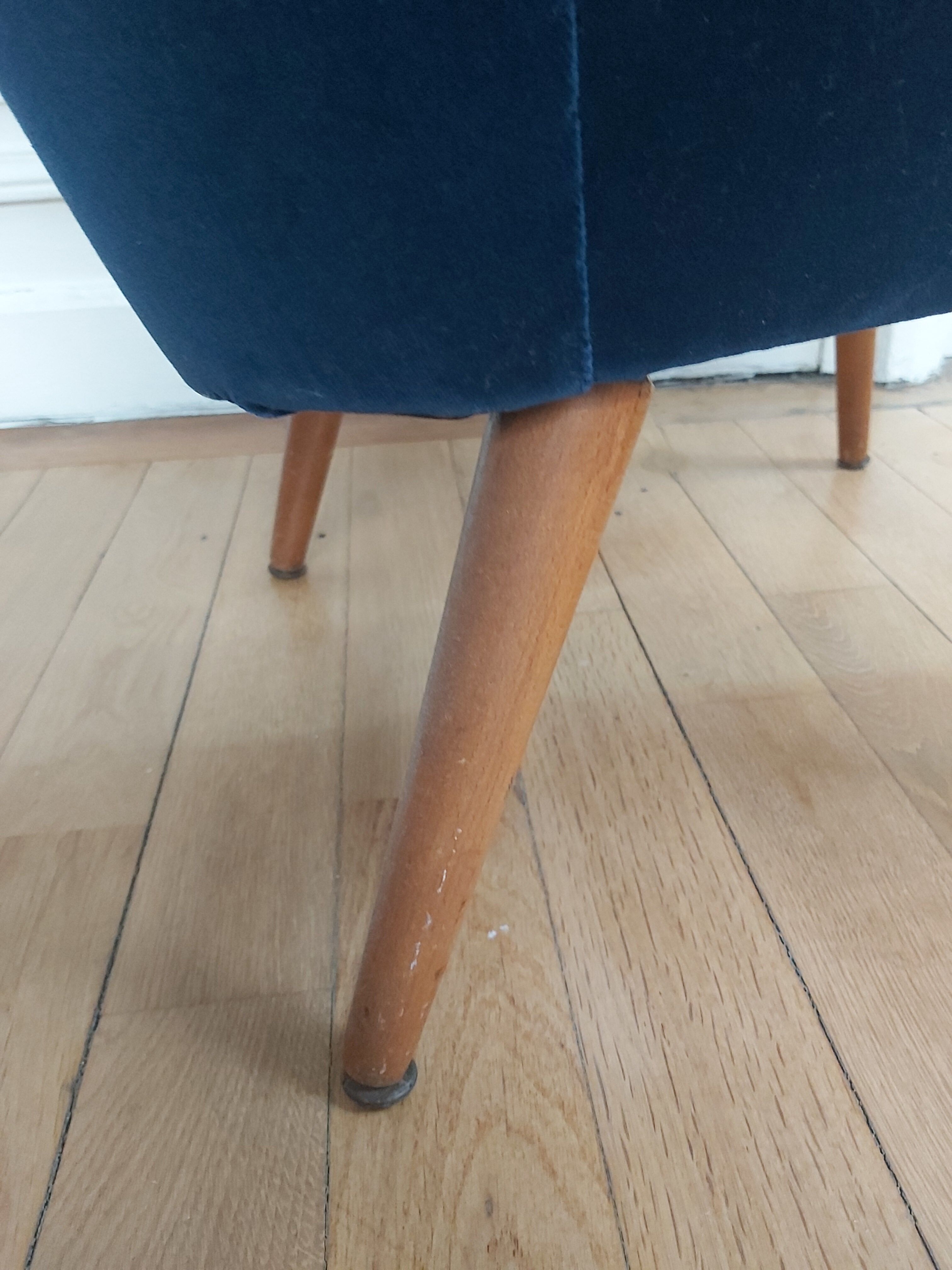 Restored 60s cocktail armchair