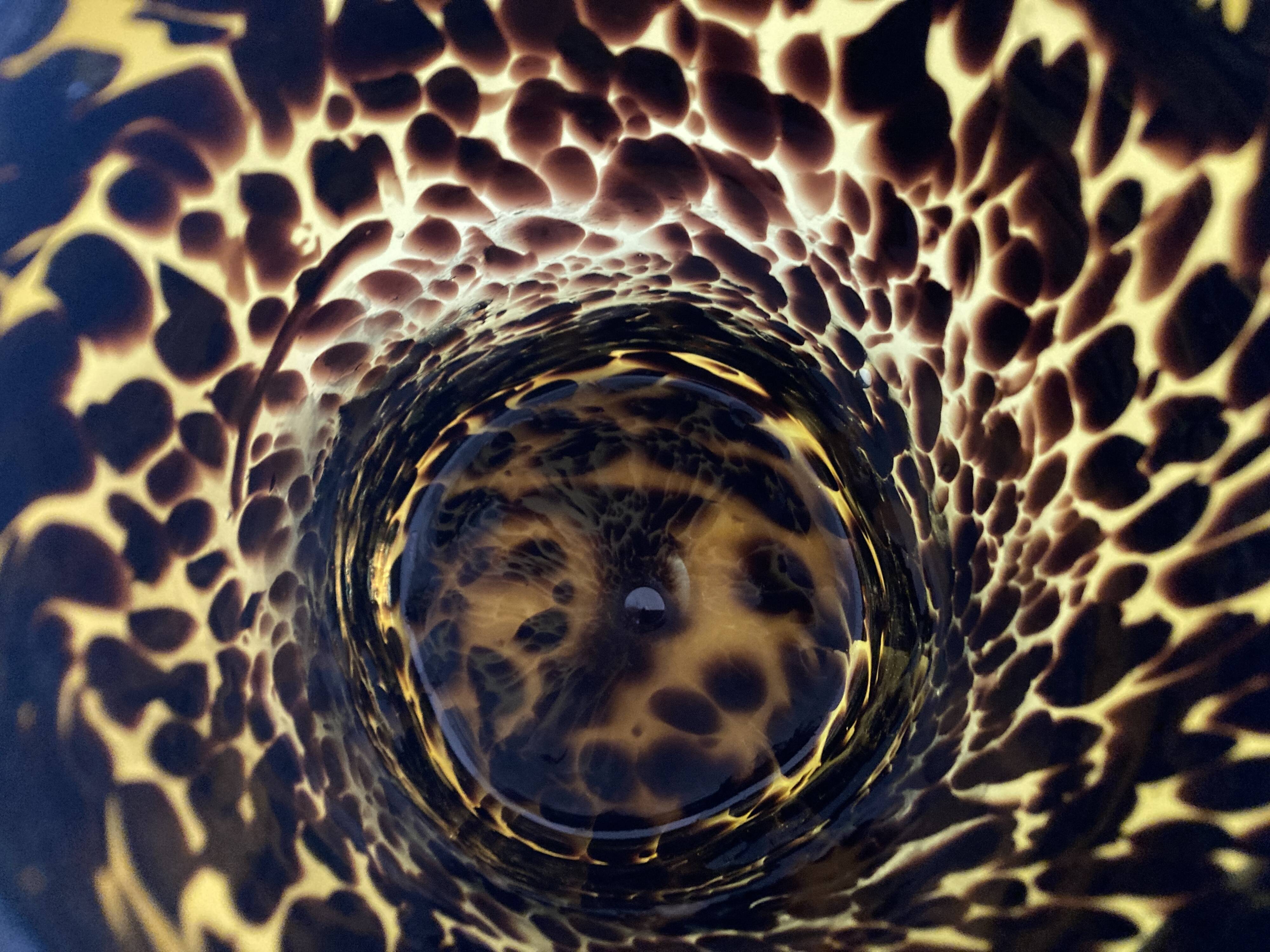 XXL vase Italian work, macchia pattern, 1970