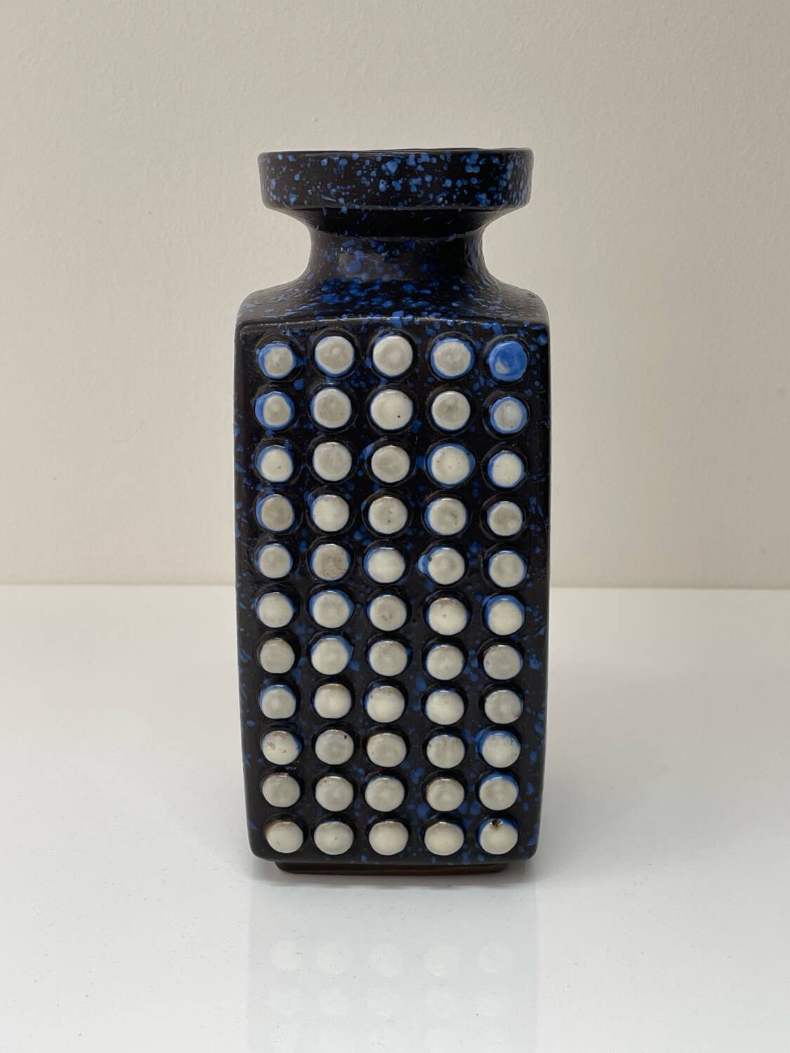 • Brutalist ceramic vase West Germany 1970s