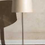 Rolf faschian floor lamp in plexiglass, brass and chrome metal