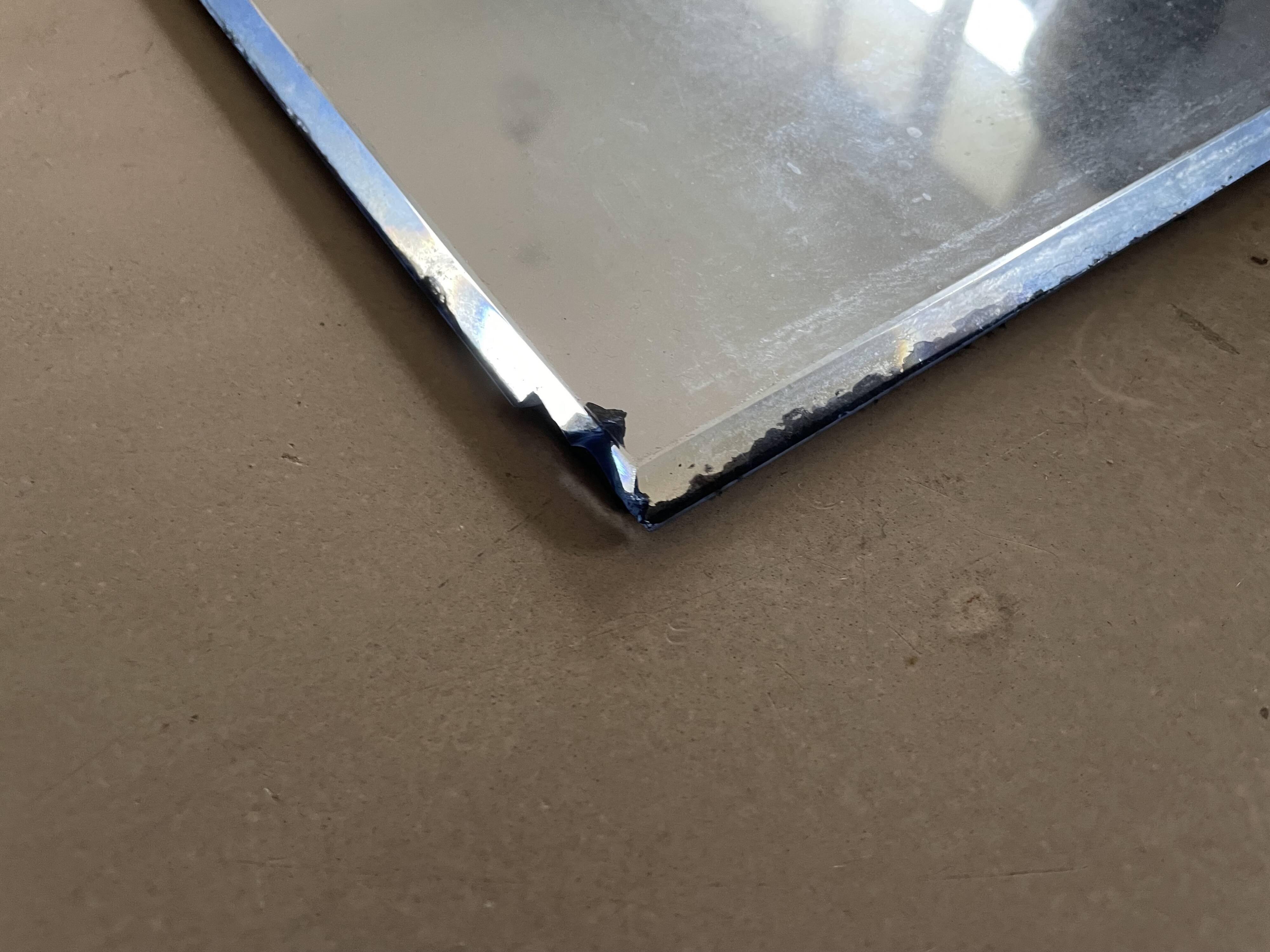 Miroir biseauté ancien 26x42cm