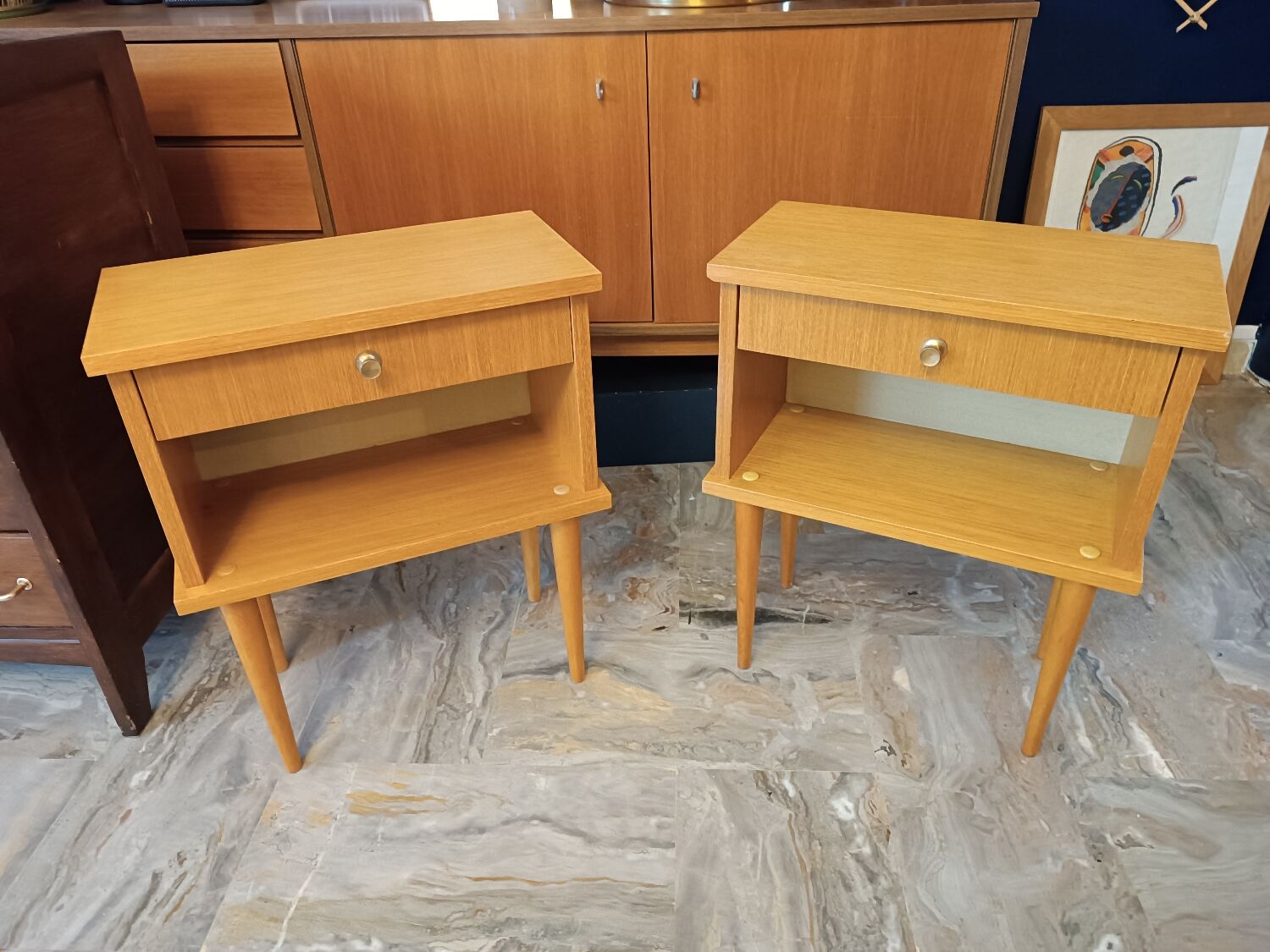 Vintage bedside tables