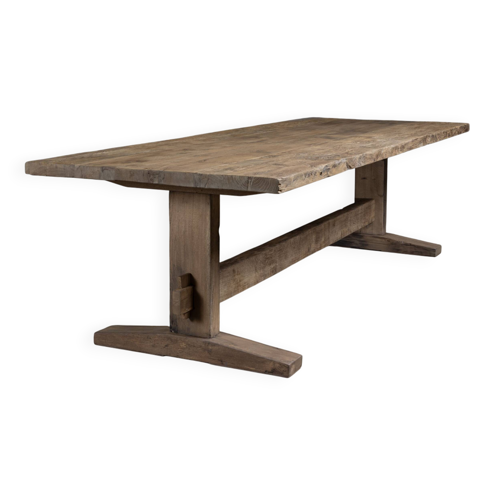 Table de ferme Hed en chêne massif ancien - 275 cm