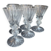 6 verres Daum service Florentin, fin XIXème