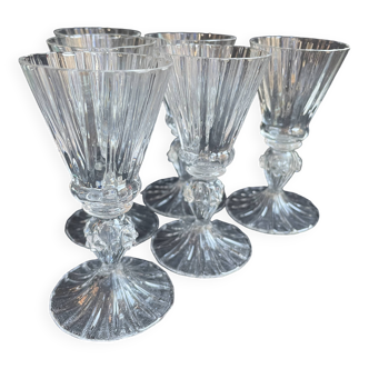 6 verres Daum service Florentin, fin XIXème