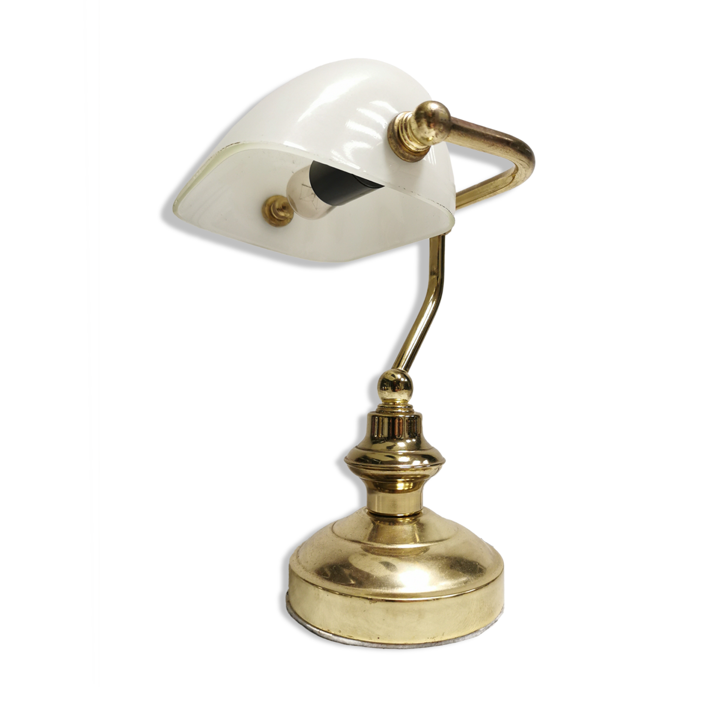 Small vintage desk lamp reading notary style