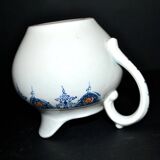Saint Amand earthenware pitcher with stencil decoration