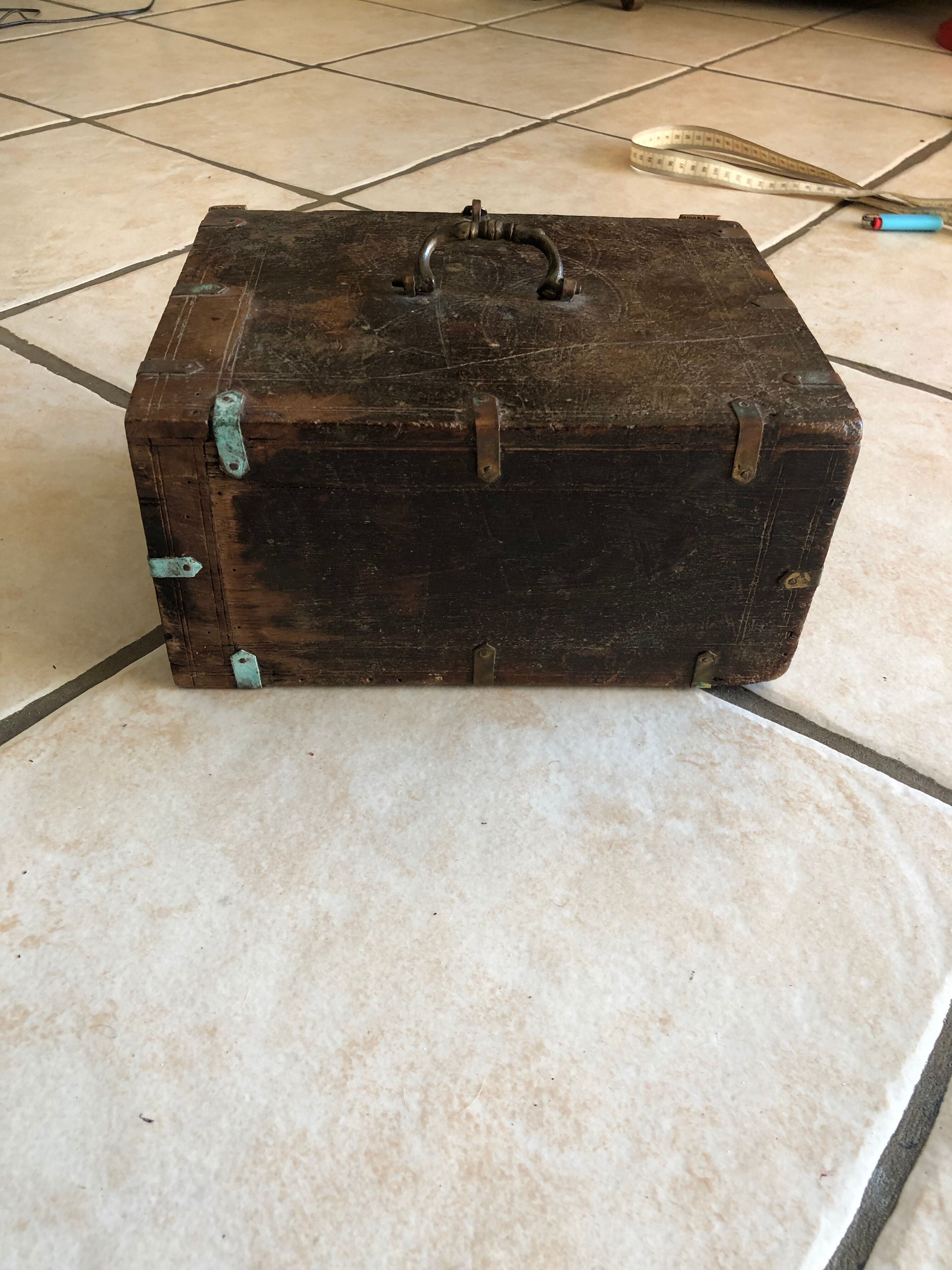 Indian wooden treasure box