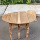 Louis Philippe XVIII century extendable round dining table, renovated, 200cm