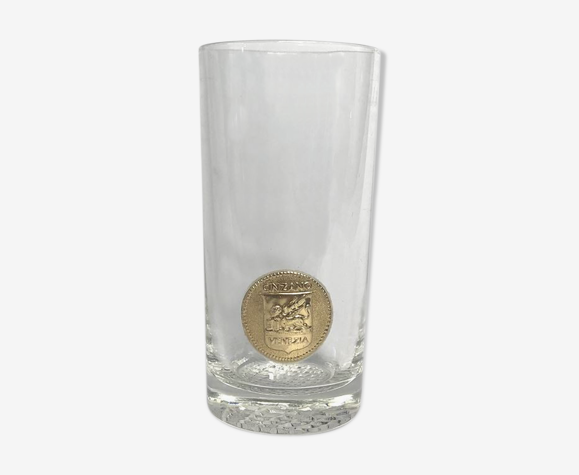 Verre Cinzano venezia médaillon doré
