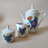 Vintage porcelain coffee set dinette 70s