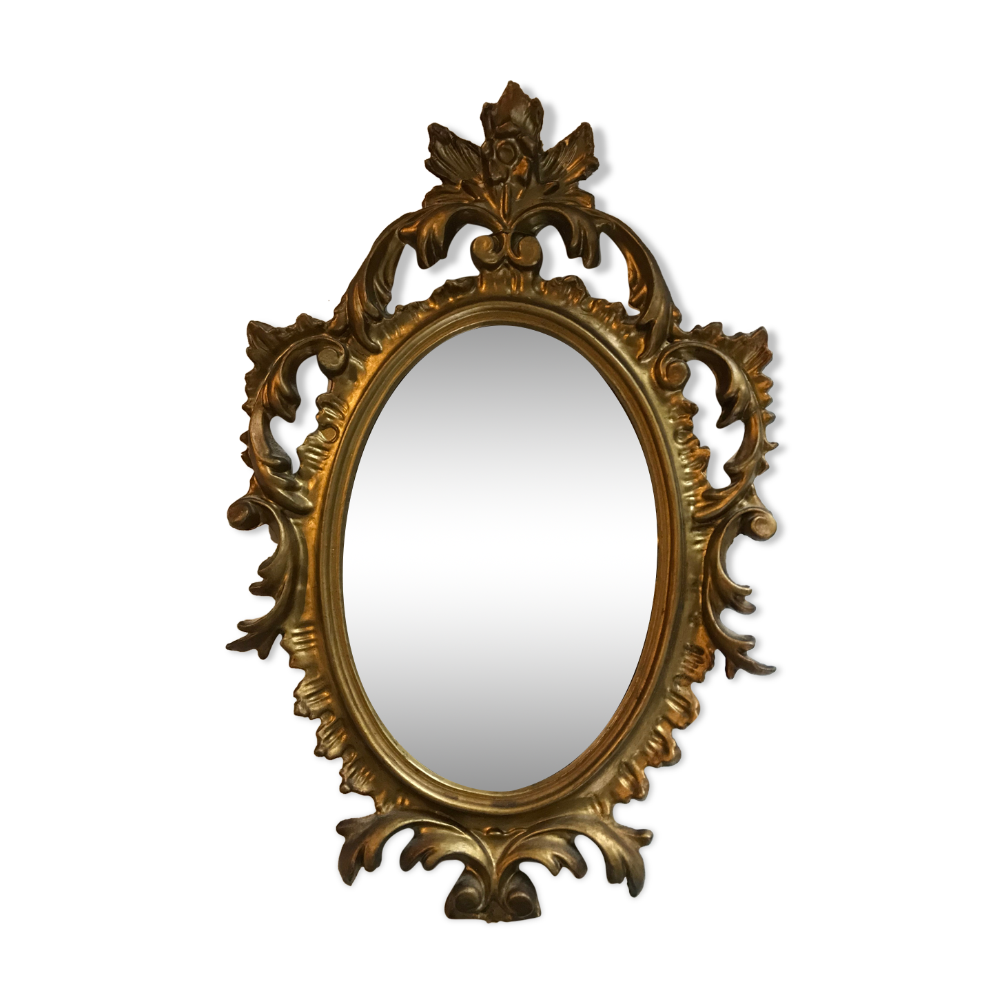 Golden mirror 19x29cm