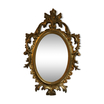 Miroir doré 19x29cm