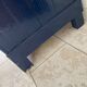 Old Parisian wardrobe painted in midnight blue