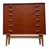 Danish commode model 314 in teak by Johannes Sorth for Nexø Møbelfabrik, 1960s.