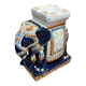 Ceramic enamelled elephant ashtray and pocket tray