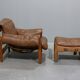 Sheriff Lounge Chair with Ottoman by Sergio Rodrigues for ISA