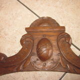 Old pediment in chene