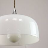 Suspension blanche Space Age de Guzzini, années 1960