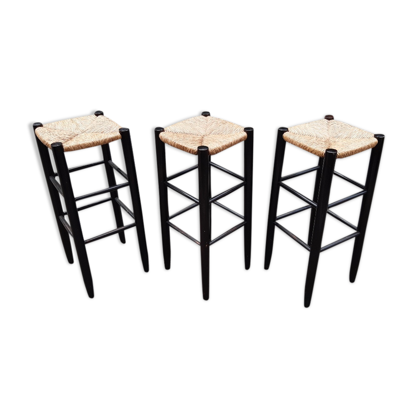 Pine bar stools 1980