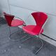 Pair of Linda chairs by Arrben in red leather