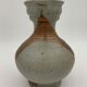 Vintage stoneware pitcher with iridescent two-tone glaze - 1960s-1970s