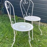 Chaises fer forgé