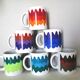 Series of 6 mugs design waecht ersbach 70s