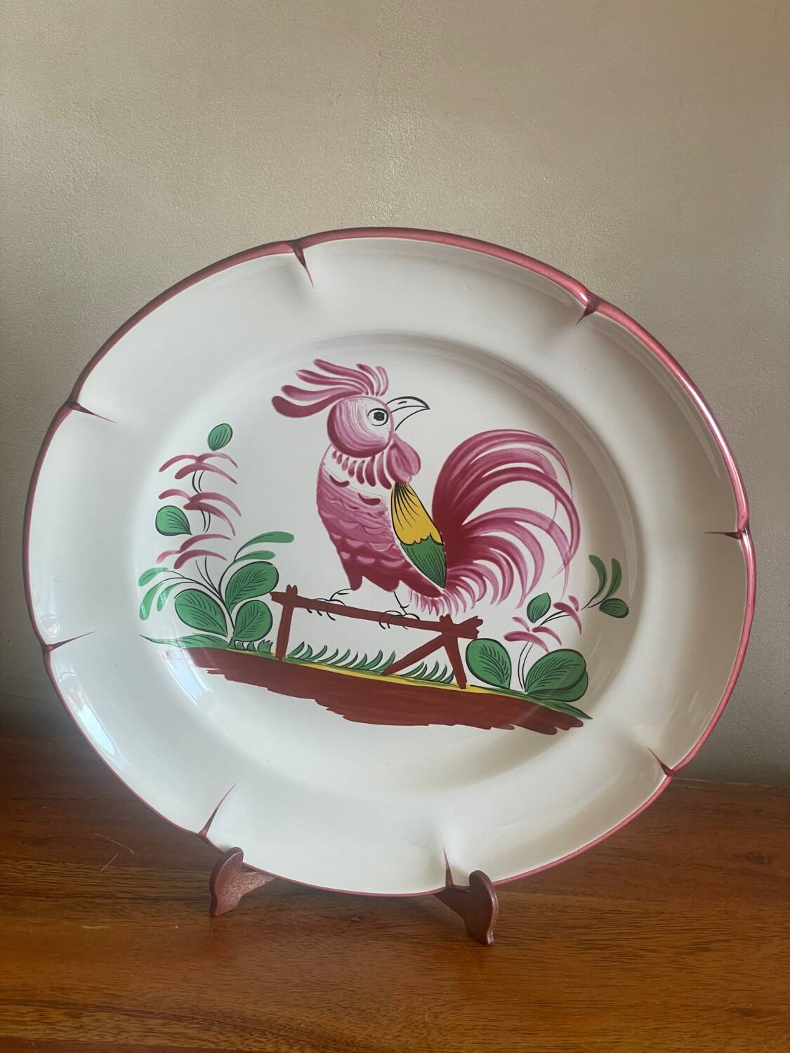 The Rooster St Clément Plate