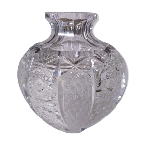 Vase boule en cristal