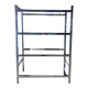 Shelf in chromed metal and smoked glass 1970