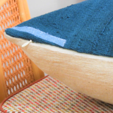 Housse de coussin bogolan vert
