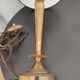 Lampe métal doré et marbre