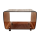Meuble d'appoint en plexiglas fumé marron
