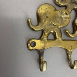 Brass "elephant" hook coat element by walter bosse herta baller, austria 1950s