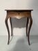 Louis XV style work table in marquetry wood, 20th century