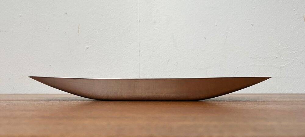 German Cromargan plate from the mid-century by WMF, 1960s.