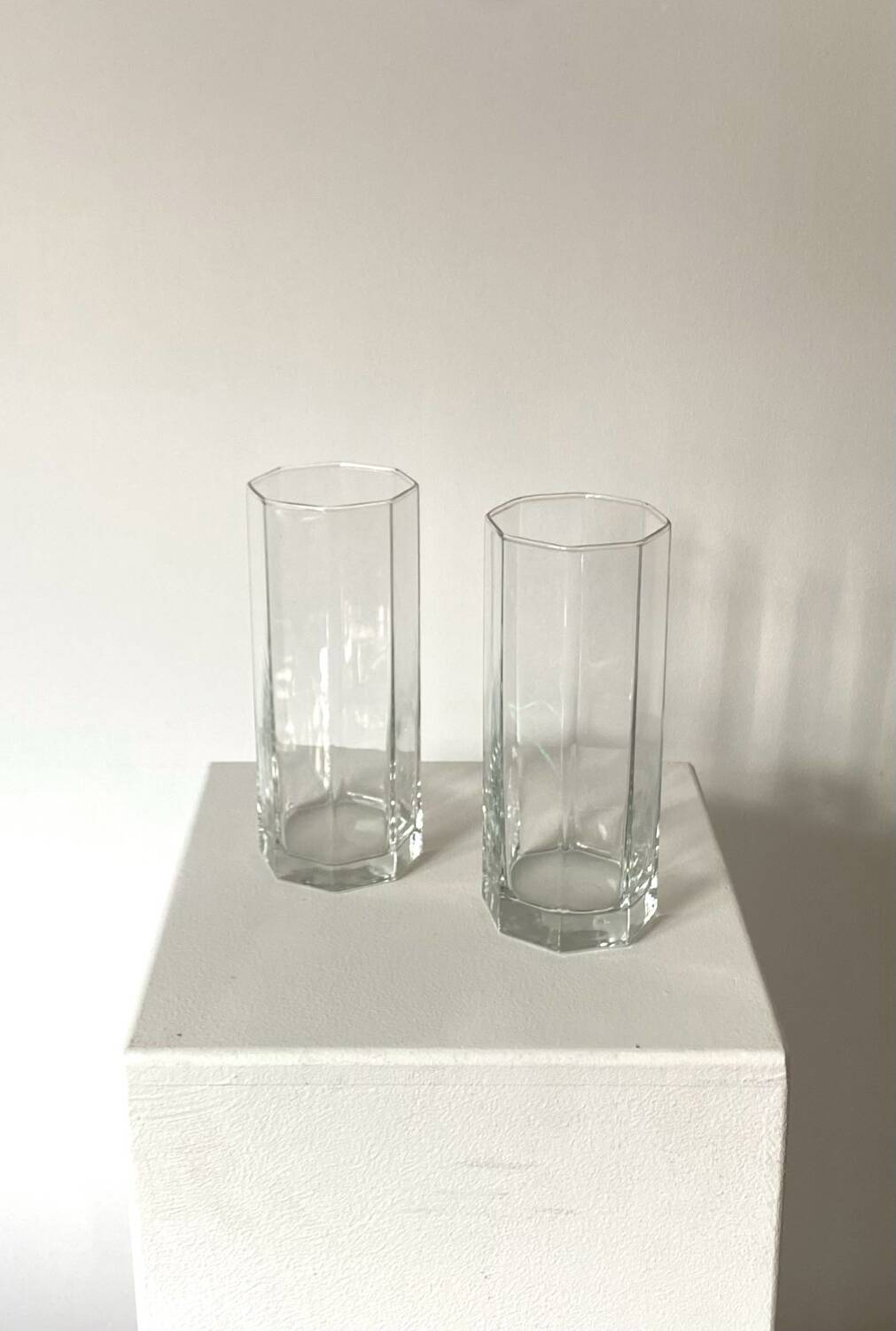 Pair of glass vase