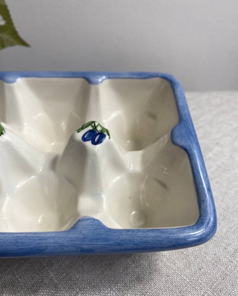 Ceramic egg dish Vallauris