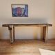 Ancien établi de menuisier – Console en bois massif