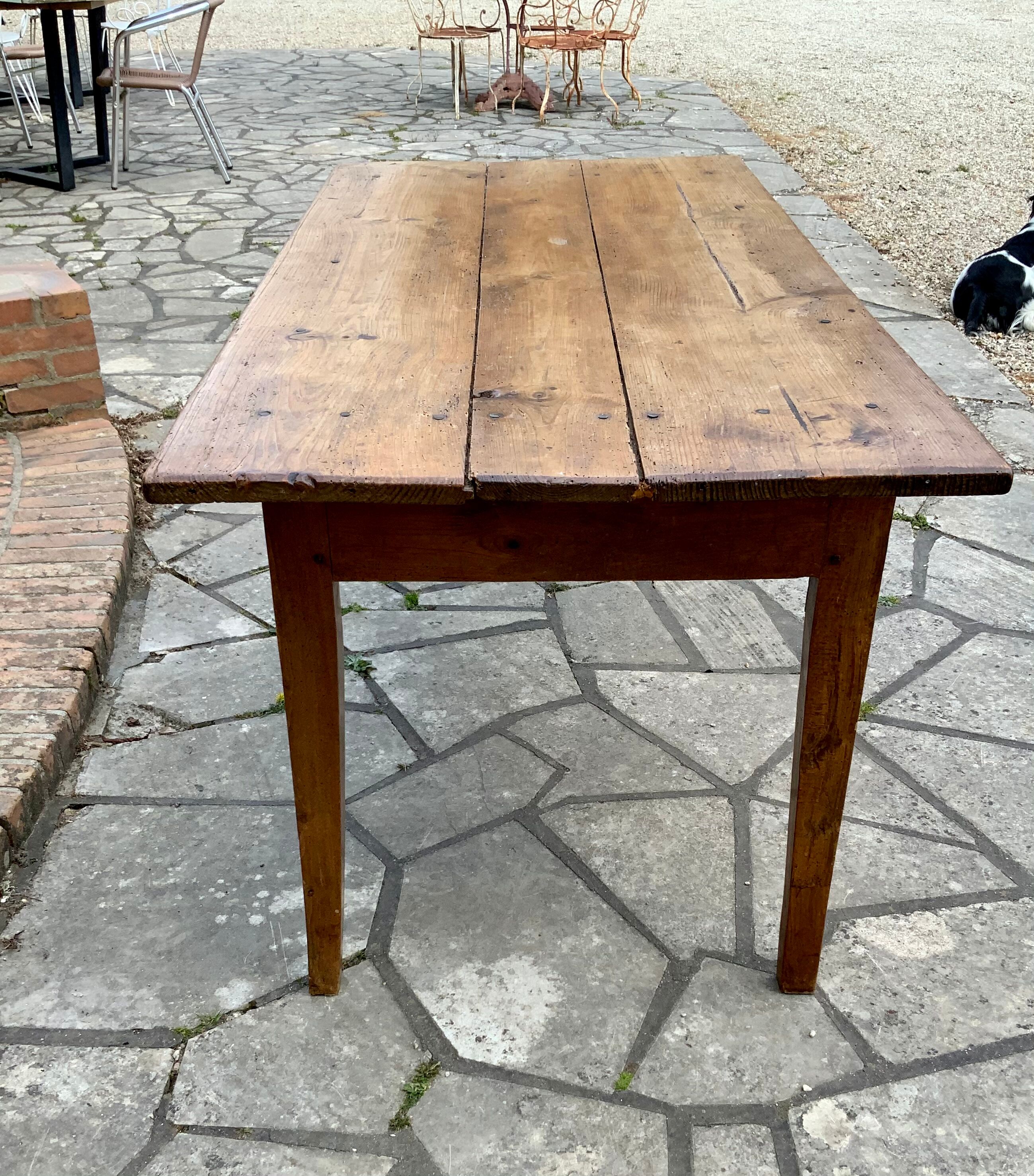 Old oak farm table 153cm