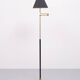 Lampadaire à bras articulé en laiton réglable, années 1970, France