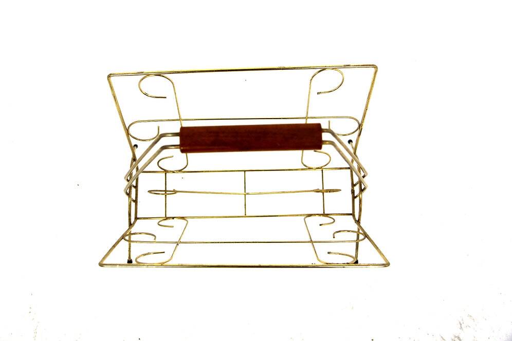 Porte-revues scandinave en métal, Suède, 1960