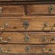 Writing cabinet, masterpiece of marquetry in solid cherry wood, late 18th, early 19th century.