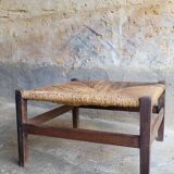 Straw coffee table