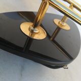 Double sconce brass and opalines by Lunel