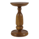 Handmade turned oak column flower stand 1950s