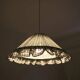 Emilia "small green squares" conical textile suspension with flounce
