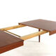 XL extendable rectangular dining table in teak by H.W. Klein for Bramin