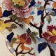 Hollow plate Gien floral decoration Peony